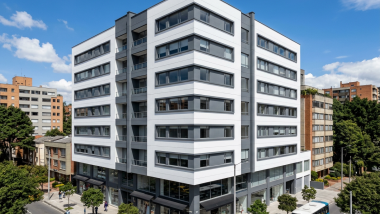 Fachada renovada con EIFS