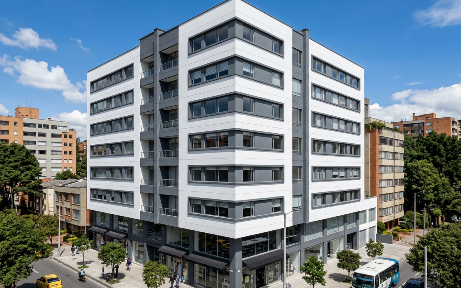Fachada renovada con EIFS